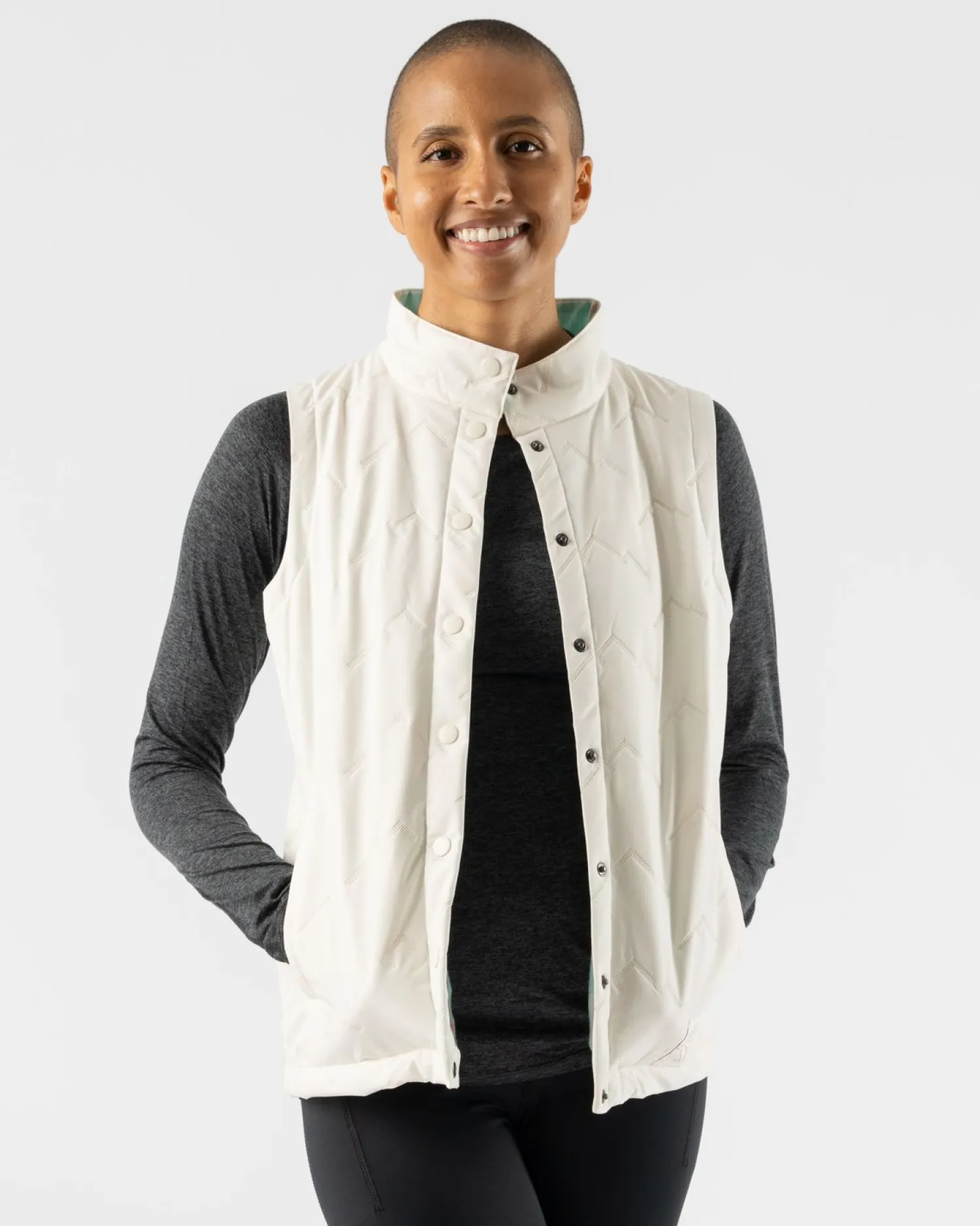 rabbit Sweatshirts & Jackets>Dawn To Dusk Vest Cloud Dancer-Mountain