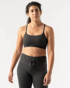 rabbit Sports Bras>Ez Bra Black Charcoal