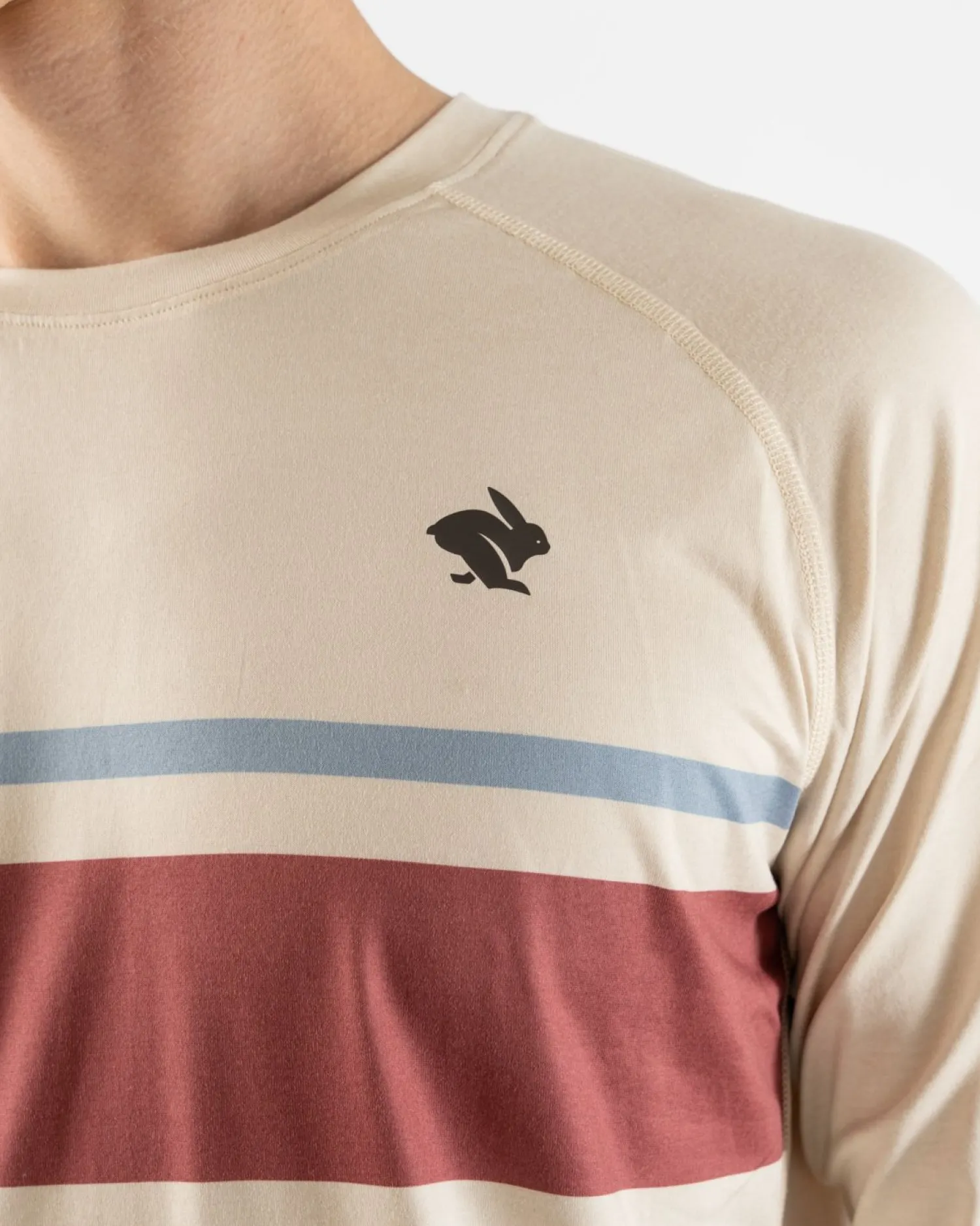 rabbit Long Sleeves>Ez Tee Ls Seedpearl Stripe