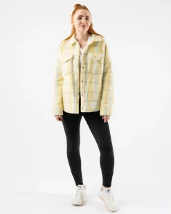 rabbit Sweatshirts & Jackets>Fleece Of Mind Pale Banana Plaid
