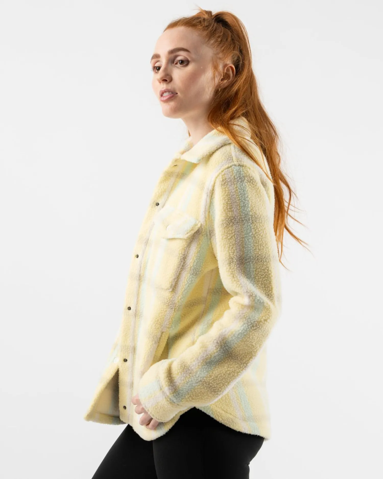 rabbit Sweatshirts & Jackets>Fleece Of Mind Pale Banana Plaid