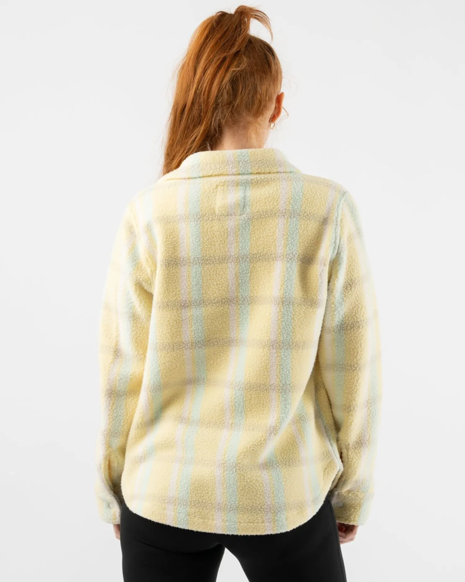 rabbit Sweatshirts & Jackets>Fleece Of Mind Pale Banana Plaid