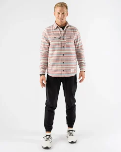 rabbit Sweatshirts & Jackets>High Country Jacket Seedpearl Diamond Stripe