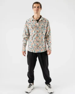 rabbit Sweatshirts & Jackets>High Country Ls Corduroy Seedpearl Cactus