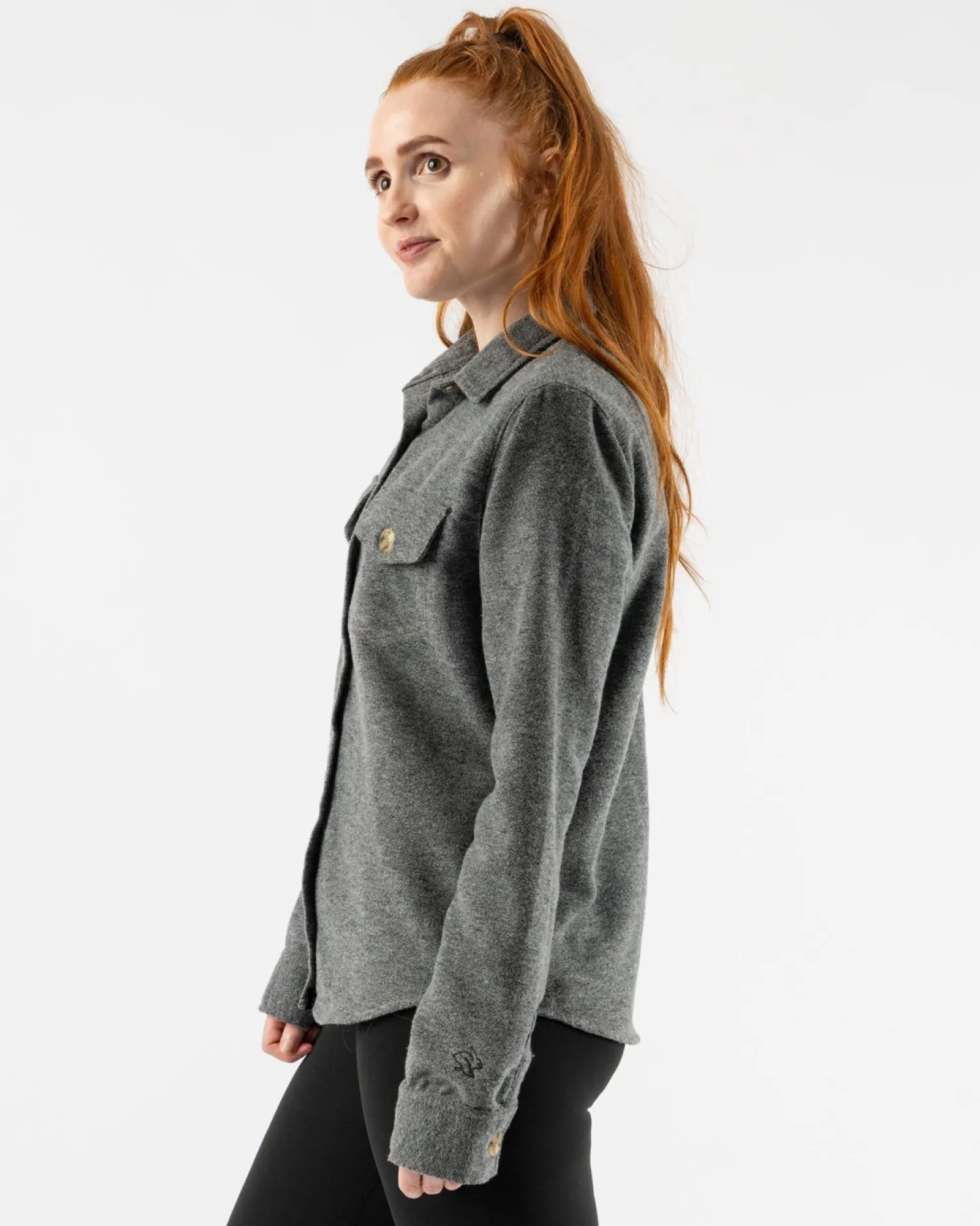 rabbit Long Sleeves>High Country Ls Wool Charcoal