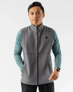 rabbit Sweatshirts & Jackets>Let 'Er Zip Vest 2.0 Blackened Pearl Heather