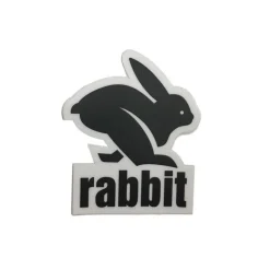 rabbit Goodies> Logo Sticker - Black