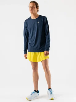 rabbit Long Sleeves>Race Pace Tee Ls Dress Blues