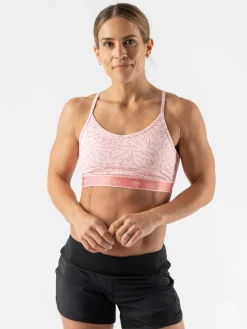 rabbit Sports Bras>Strappy Pocket Bra | Mother Runner Strawberry Cream