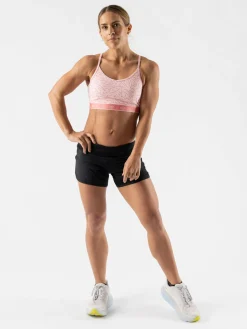 rabbit Sports Bras>Strappy Pocket Bra | Mother Runner Strawberry Cream