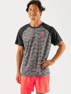rabbit Short Sleeves>Switchback Tee December Sky Mountain