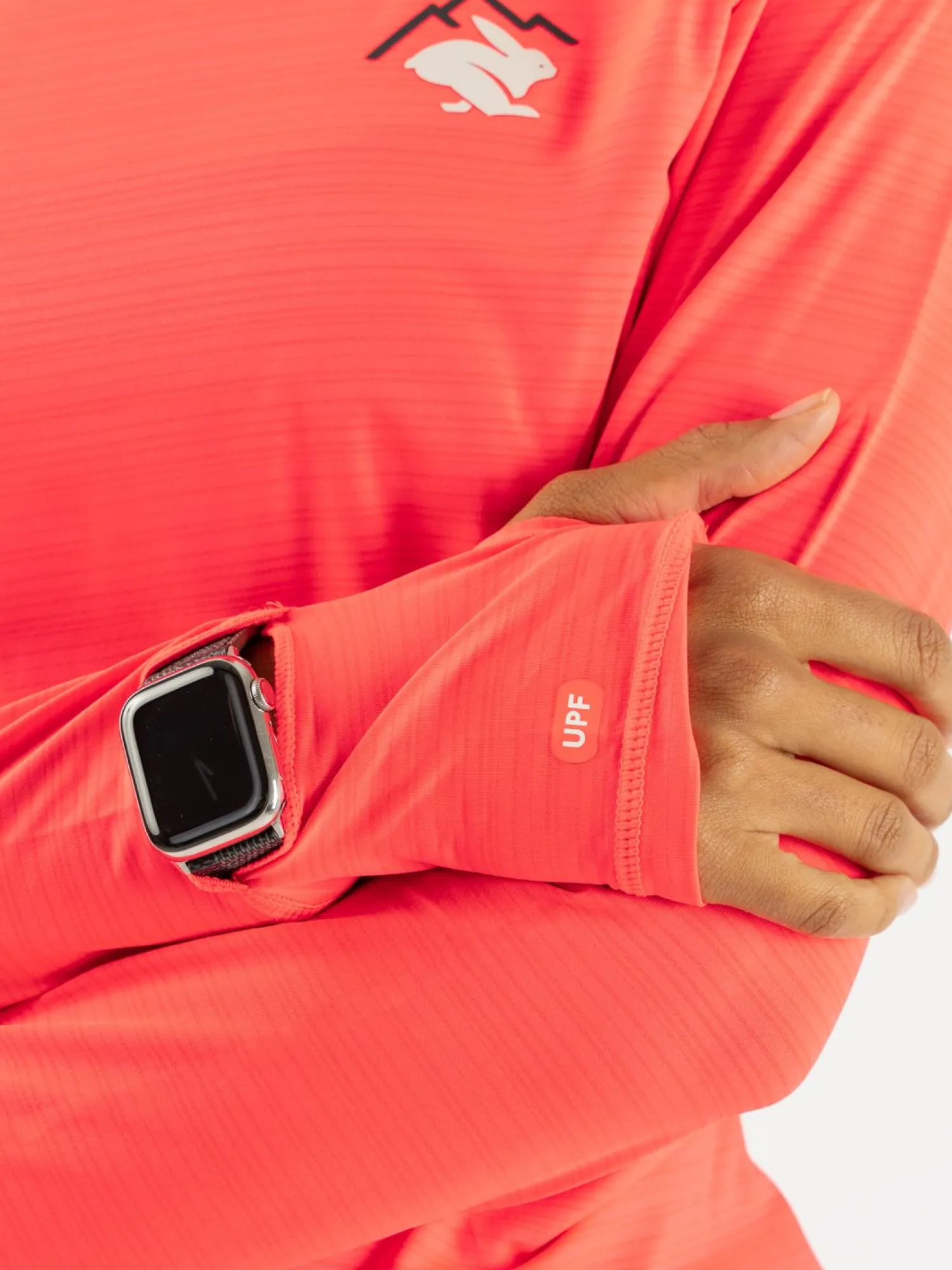 rabbit Long Sleeves>Upf Deflector 2.0 Fiery Coral